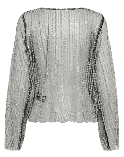 Gestuz - GZSibba Bluse - Black/Silver